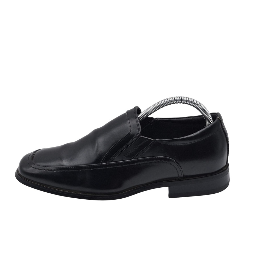 Stacy Adams Shoes Mens Size 8.5W Black Slip-On Loafer Dress Square Toe 20113-001